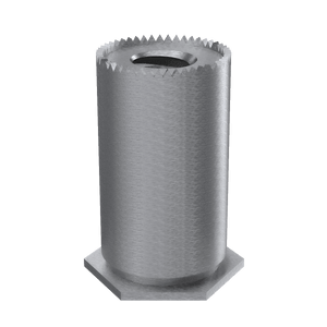 Self-Clinching Standoff, Self-Grounding, 7075-T6 Aluminum, 4-40 x 0.250, 100 Pack
