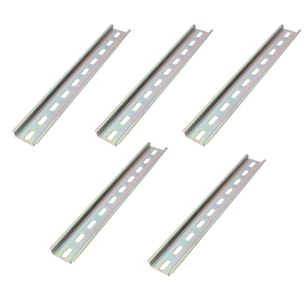 ASI 1 m Length x 35 mm Width x 7.5 mm Height Steel Slotted Standard DIN Rail  (10-Pack) PR005-1M - The Home Depot
