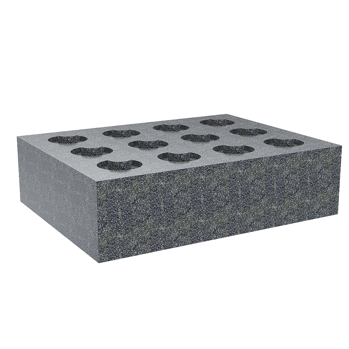 12 piece microphone flexible foam insert left side perspective view