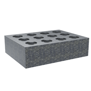 12 piece microphone flexible foam insert left side perspective view