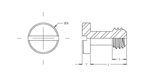 Flush Mounted Panel Screw Component, 300 Series Stainless Steel, Passivated, 10-32 x 40, 100 Pack