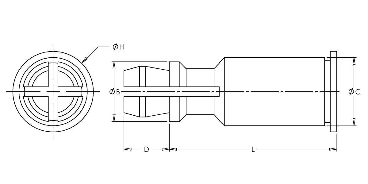 Self-Clinching Standoff, Spring Top, 400 Series Stainless Steel, Passivated, 4MM x 18, 100 Pack