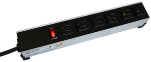 8 receptacle heavy-duty power strips for industrial use