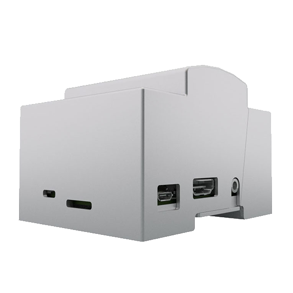 Italtronic Raspberry Pi B+ Modulbox DIN Rail 4M XTS Plastic Enclosure Case Kit, Transparent - 25.0410000.RMB (Raspberry PI not Included.)