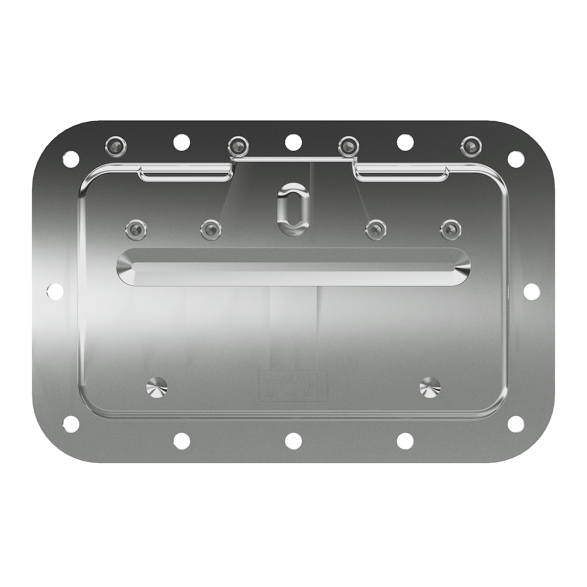 Silver Medium Steel Recessed Handle