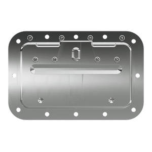 Silver Medium Steel Recessed Handle