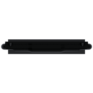 TCH 500-135900 large surface mount handle, black steel plate with the spring-loaded bail top view