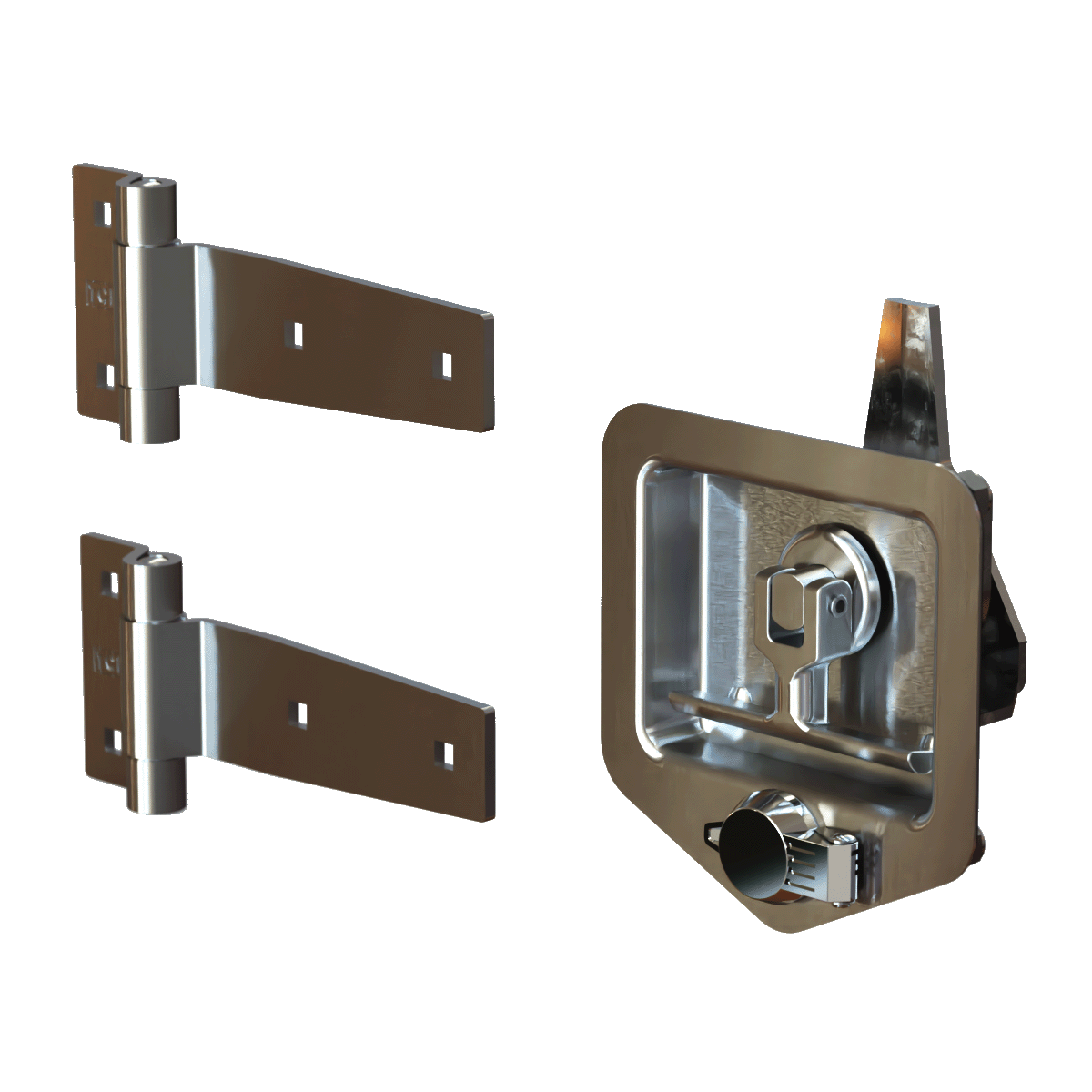 Folding T-Handle with Mount studs and Dust Cap, 3/4 view