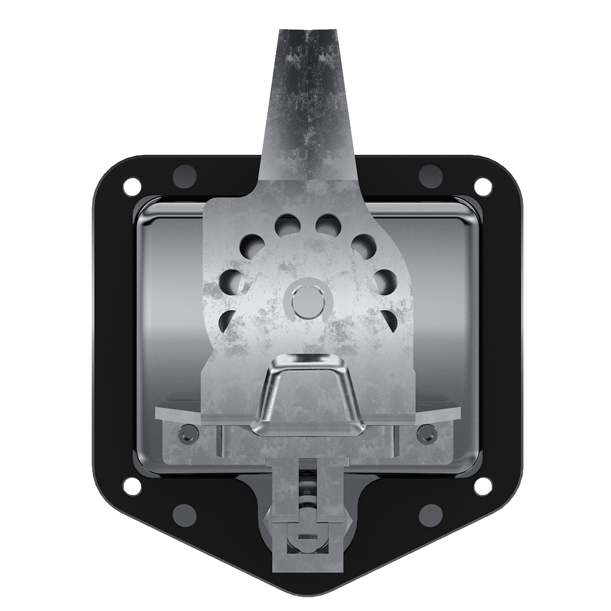 Folding T-Handle with Mounting Holes and Dust Cap