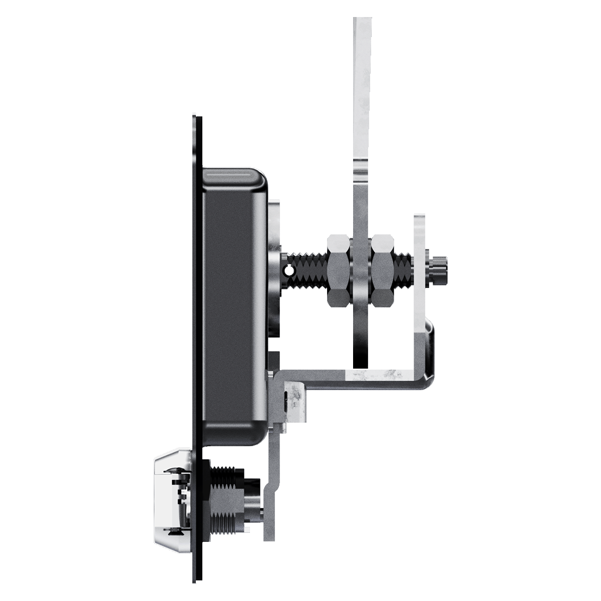 Folding T-Handle with Mounting Holes and Dust Cap