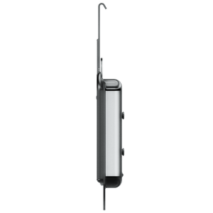 right side profile showing latch offset and key