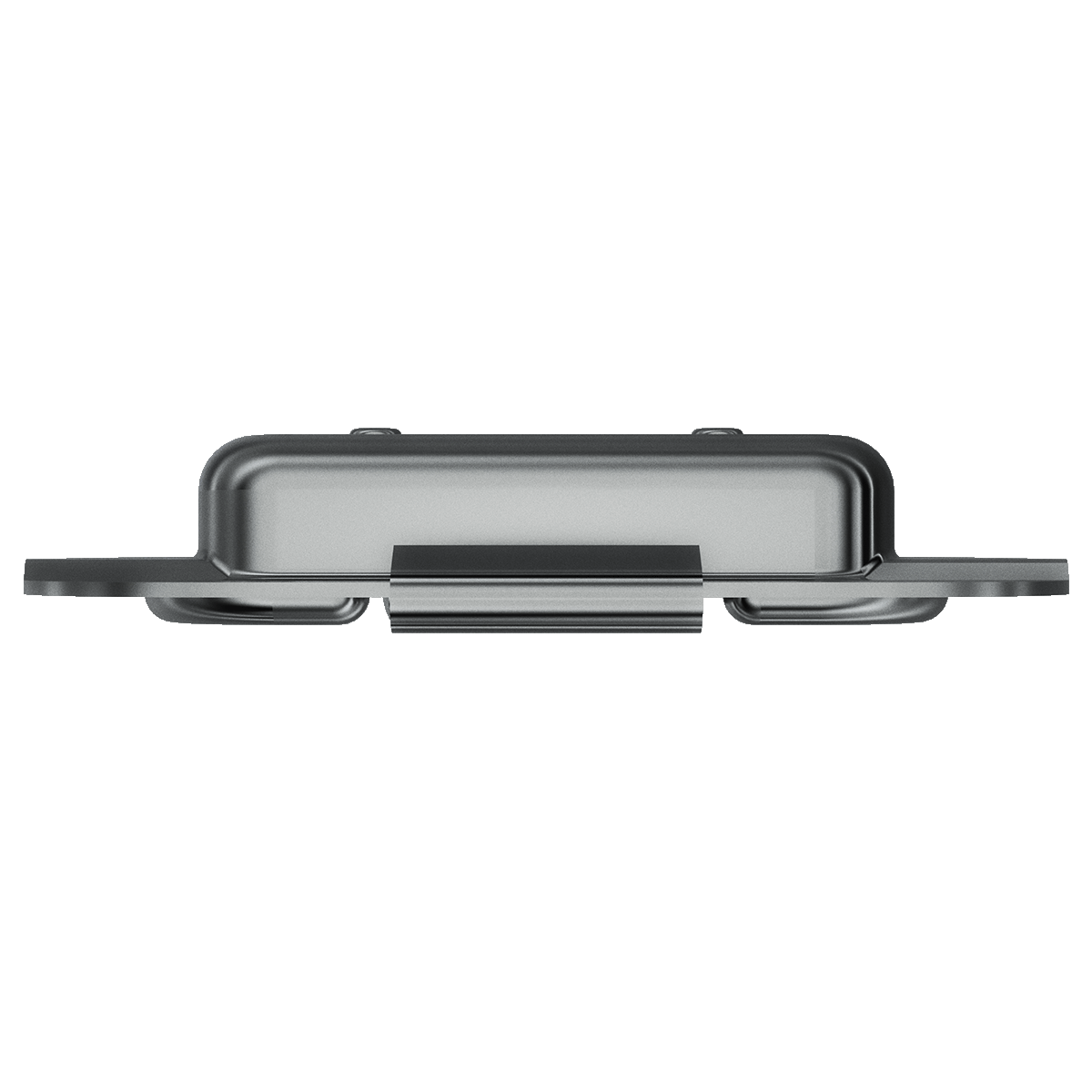 top view of valance catch with visible keyhole