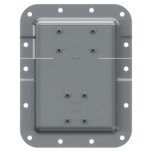 back view of large recessed twist catch