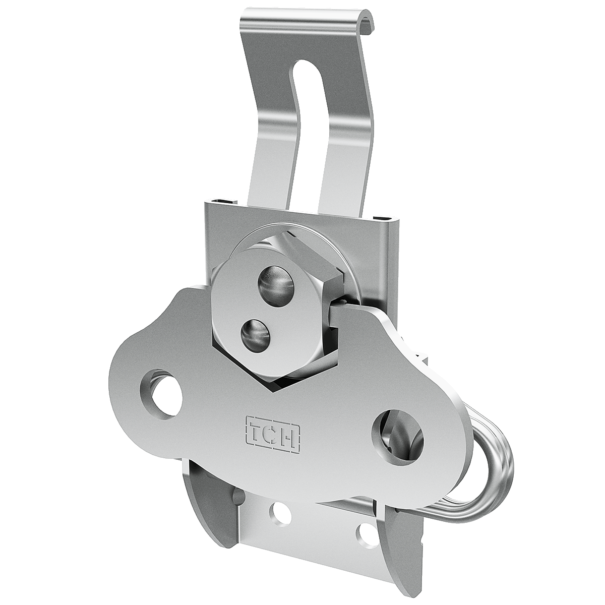 Padlockable surface mount twist catch