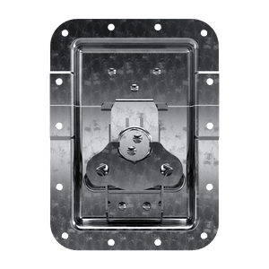 Large Recessed Low Mount Twist Catch with 7/8" Extrusion Offset, 3/4 view