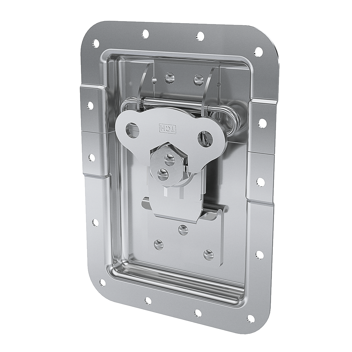 Large Recessed Reverse Mount Catch with 1" Offset
