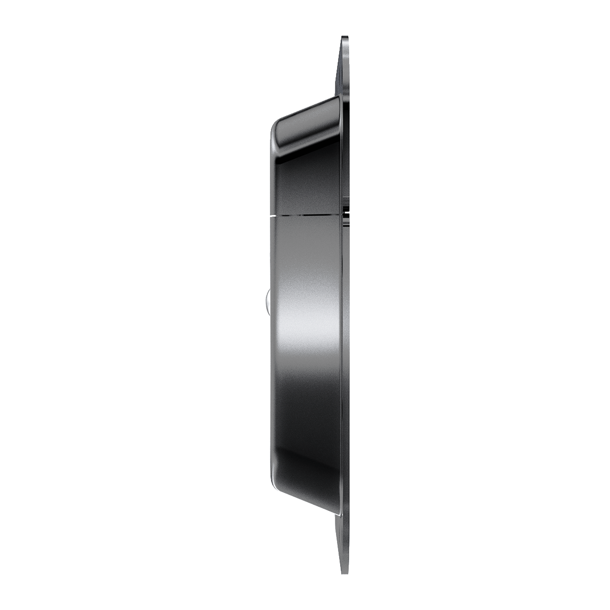 Black Surface Mount Protective Latch, Side view