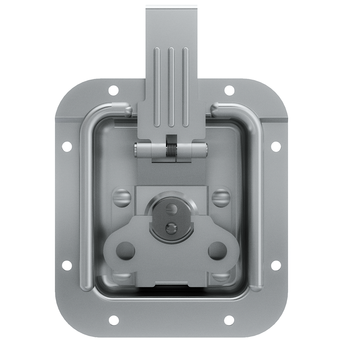 Valance Spanning Recessed Catch, 3/4 view