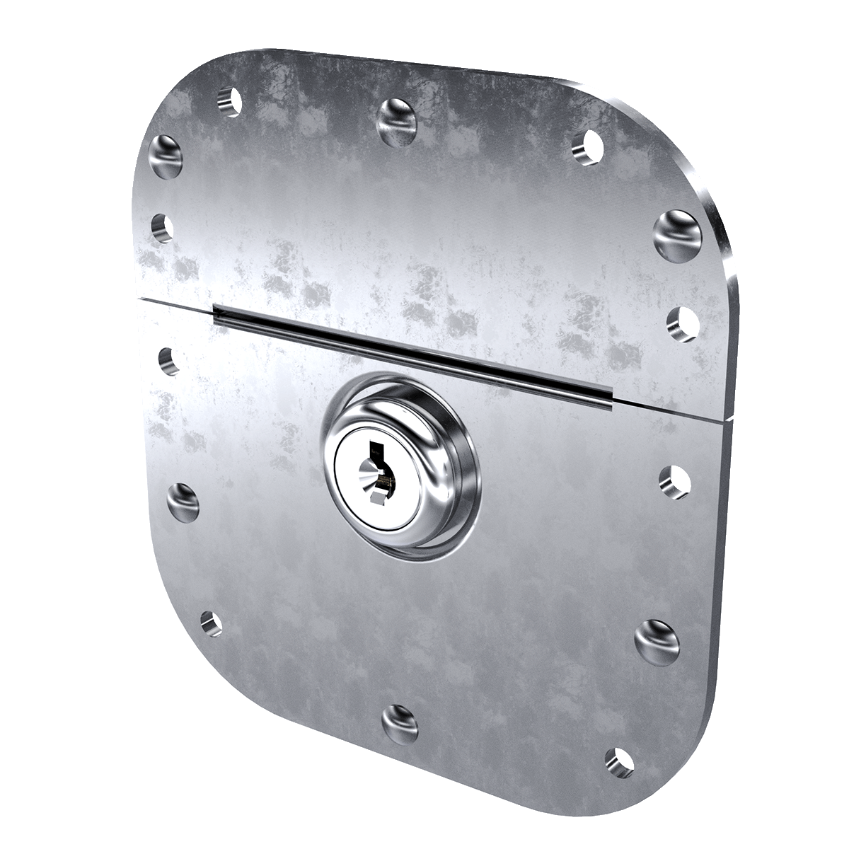 Render of Key lockable Recessed Catch