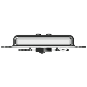 top view showing recessed cup and latch body