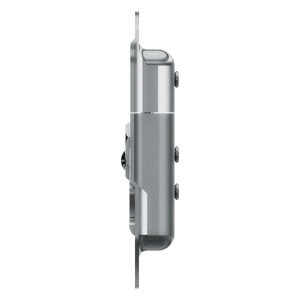 side profile showing offset tab with mounting holes