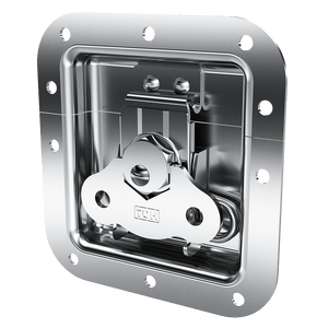 view of medium recessed twist catch with offset mounting