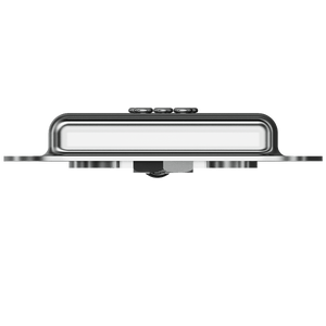view of recessed twist latch showing flush cup and turn tab