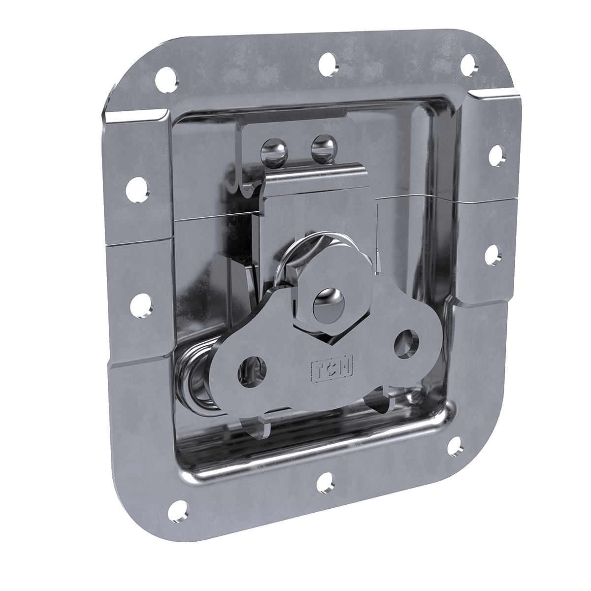 Medium Recessed Twist Catch with 7/8&quot; Offset and Kickout Spring