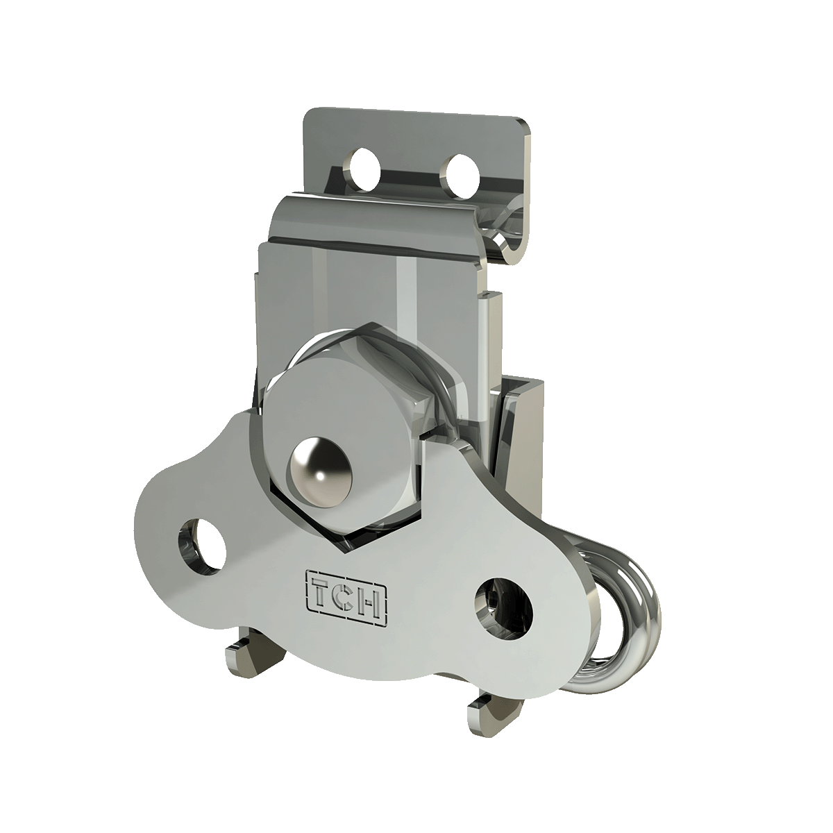 Simple Rotating Catch TCH - Medium Surface-Mount Rotary Twist Catch and Keeper Kit