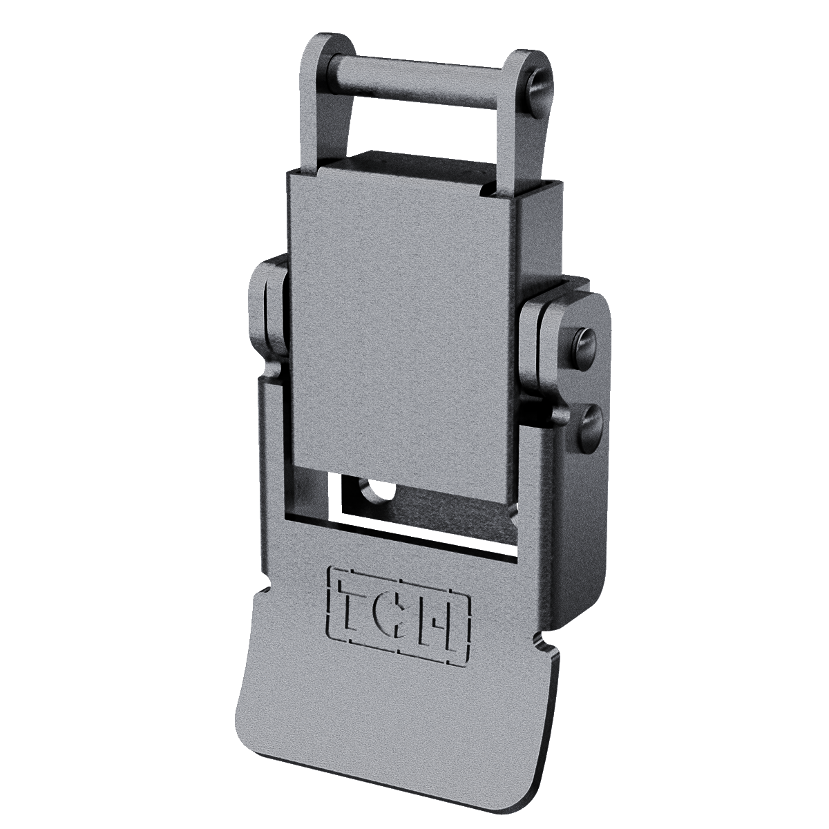 Compression Spring Drawlatch with Upswept Lever, 125lb compression