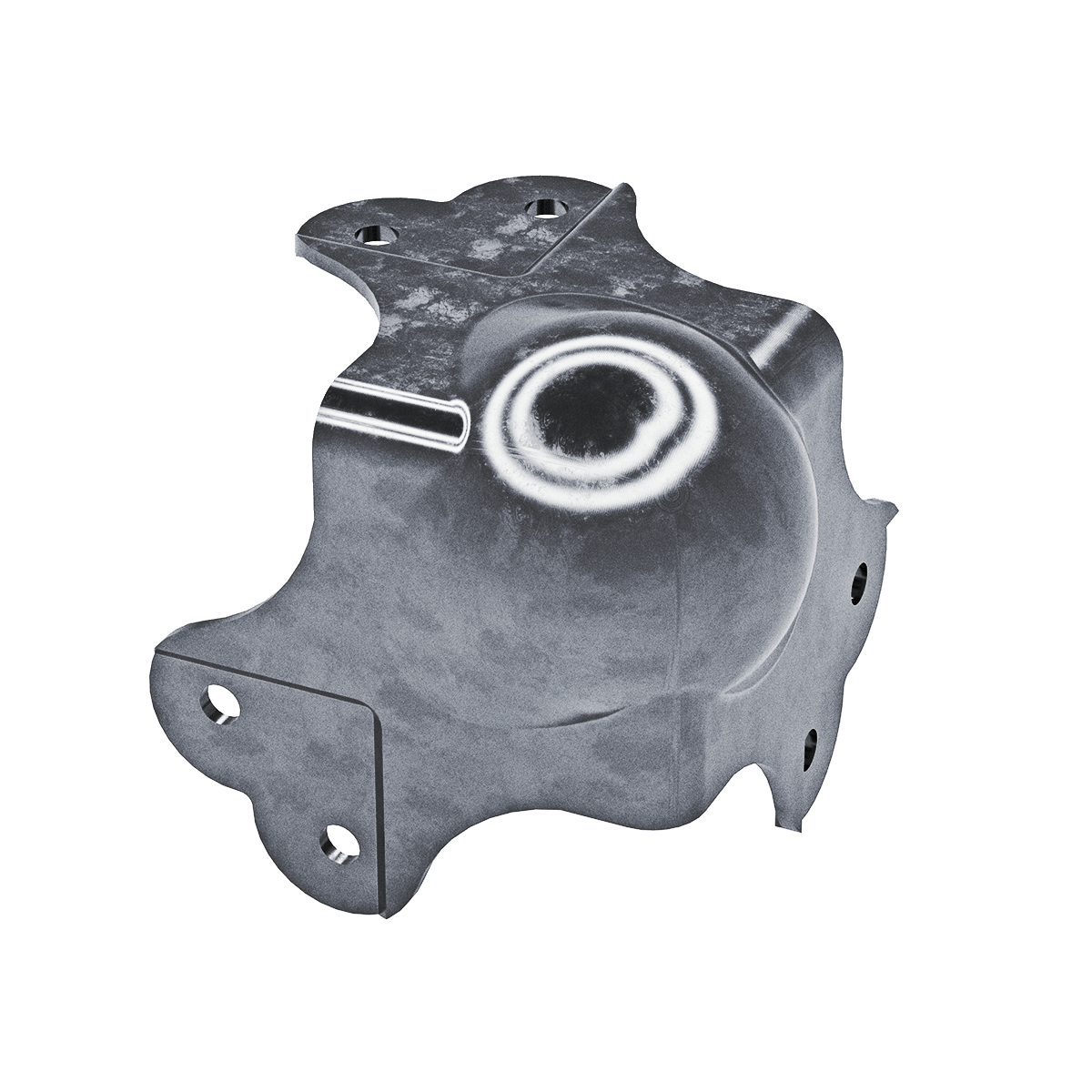 Heavy Duty Ball Corner with Offset, 3/4 view