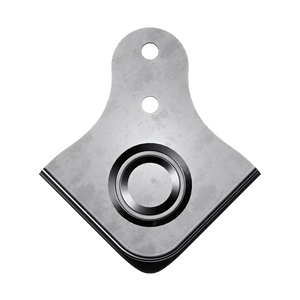 Combination Clamp & Corner with Stacking Dimple, Top view