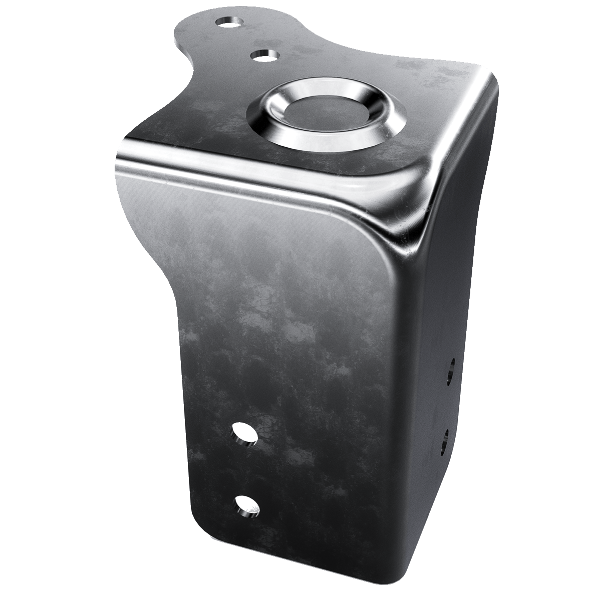 Render of Combination Clamp & Corner with Stacking Dimple