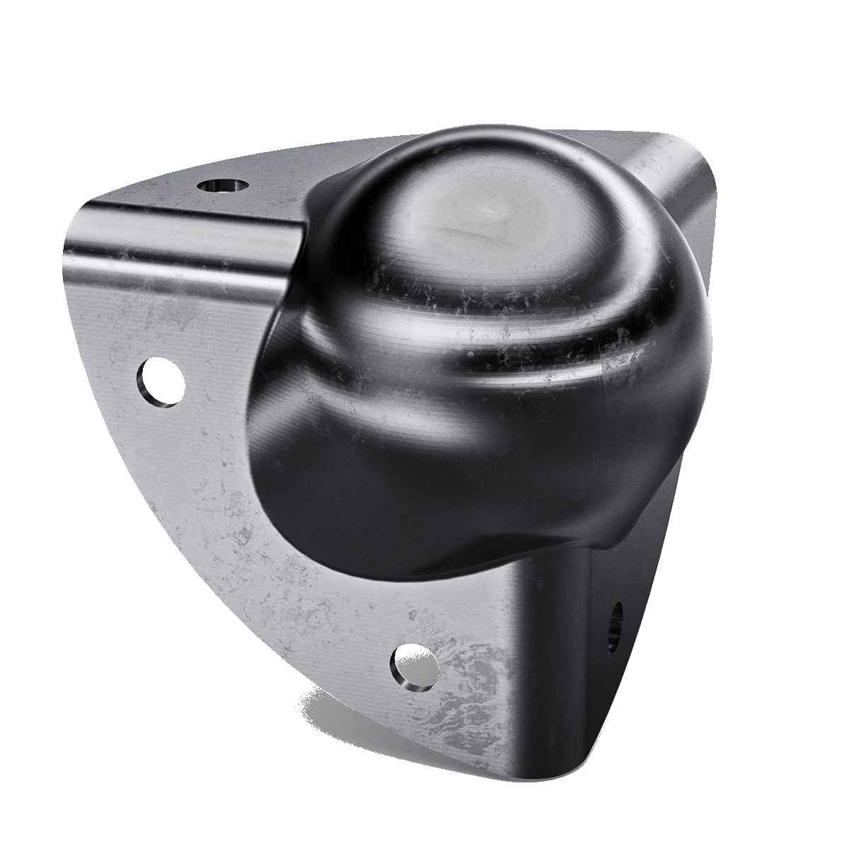 Render of Medium Ball Corner (6 mounting holes)