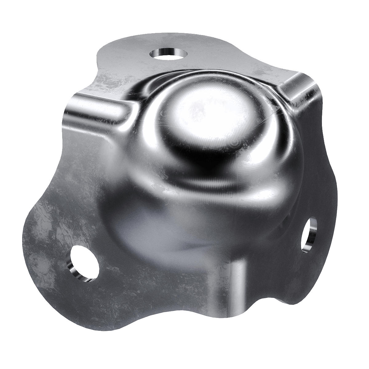 Small Light Duty Ball Corner - 20ga Steel Zinc Plated