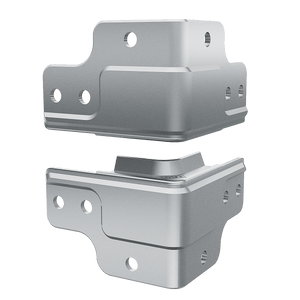 1/4" Zip Clamp (Pair), 3/4 view