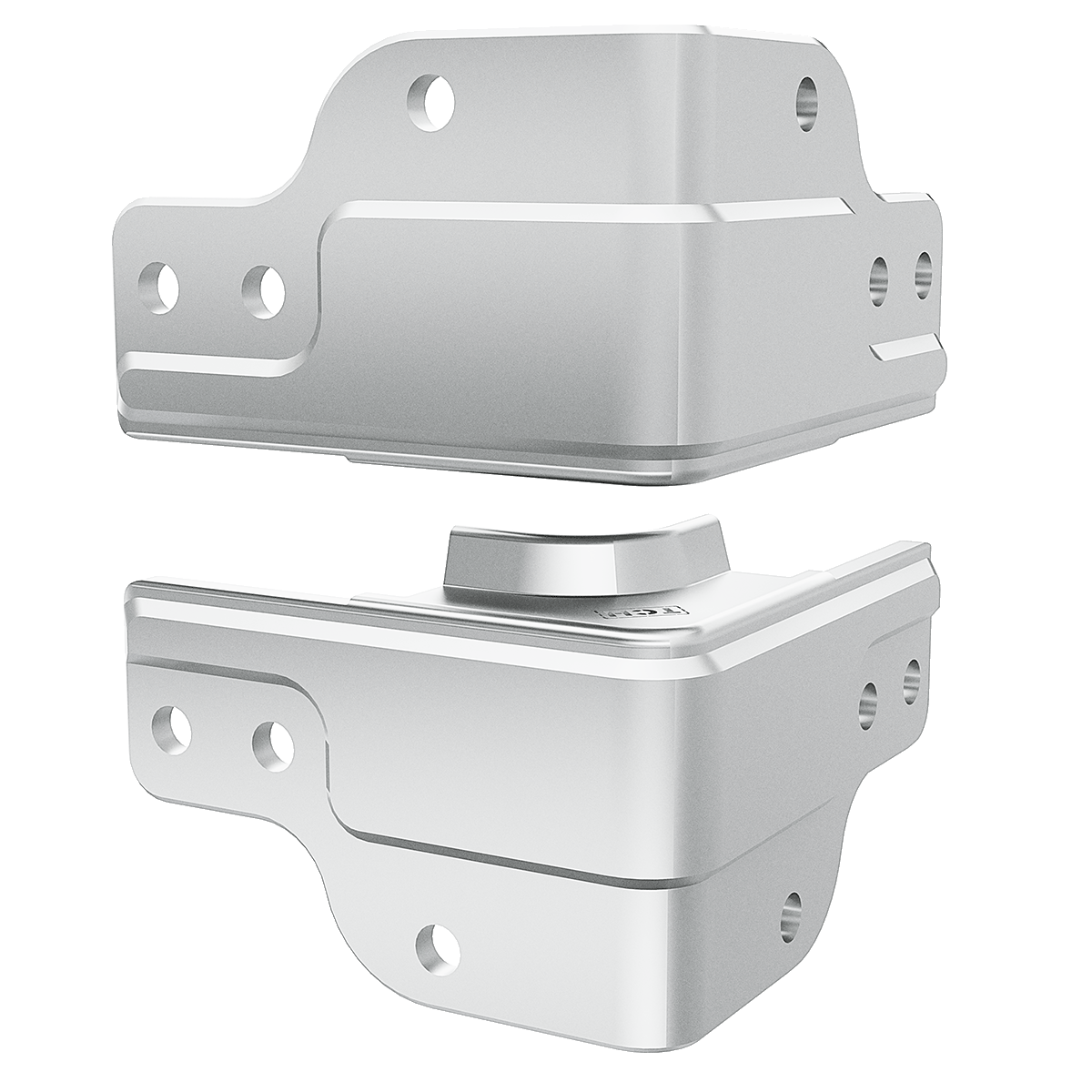 1/2" Heavy Duty Zip Clamp (Pair), 3/4 view