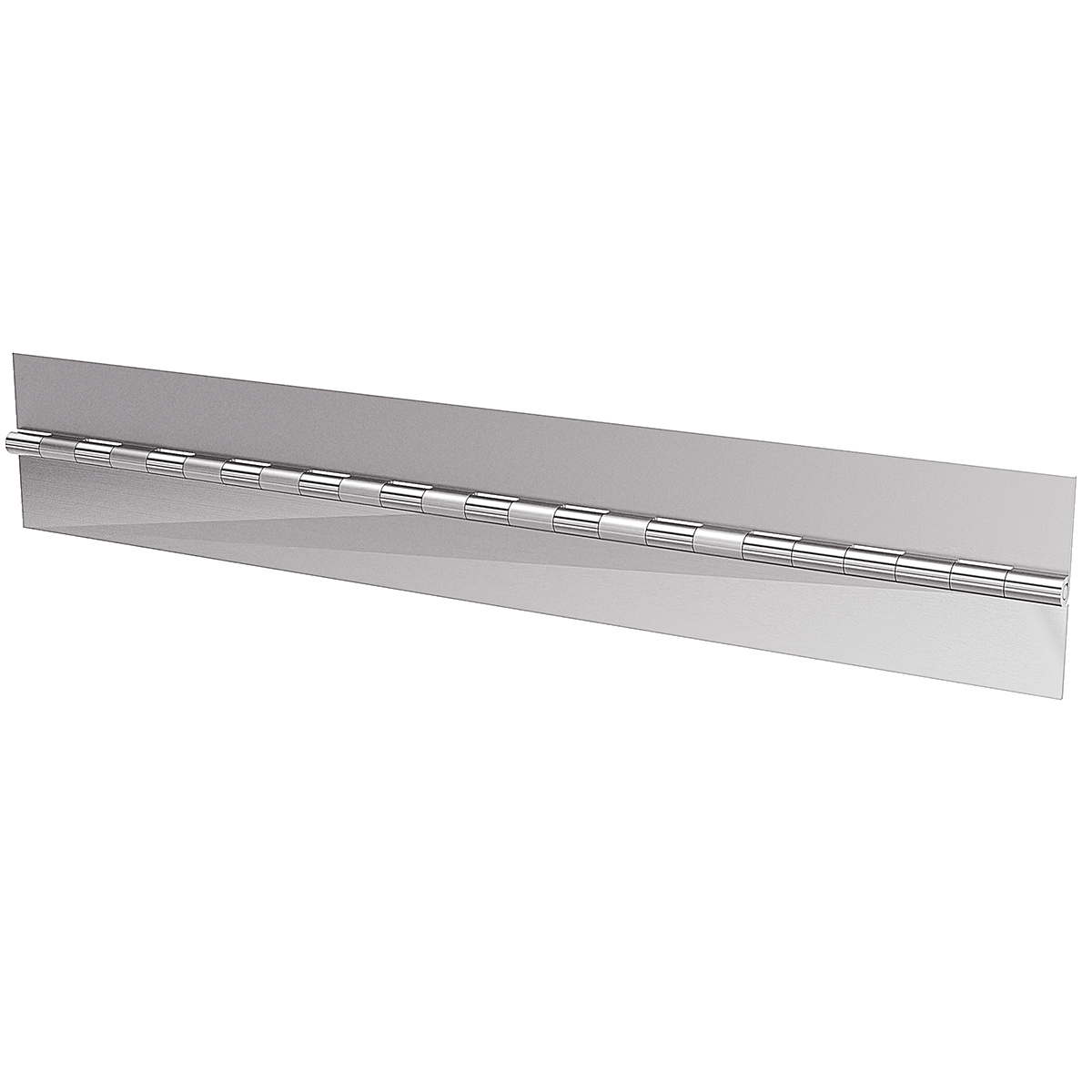 2.0in Open x 72in Long Stainless Steel Continuous Hinge, staked