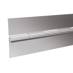 72-inch stainless steel continuous hinge open flat, showing continuous knuckle run and pin, TCH 505-2933805