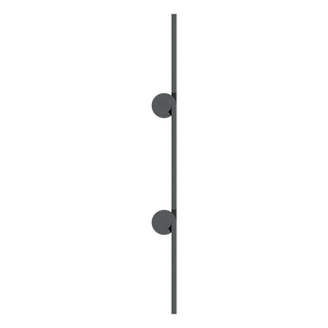 48-inch Steel double-knuckle continuous hinge side profile showing double knuckles