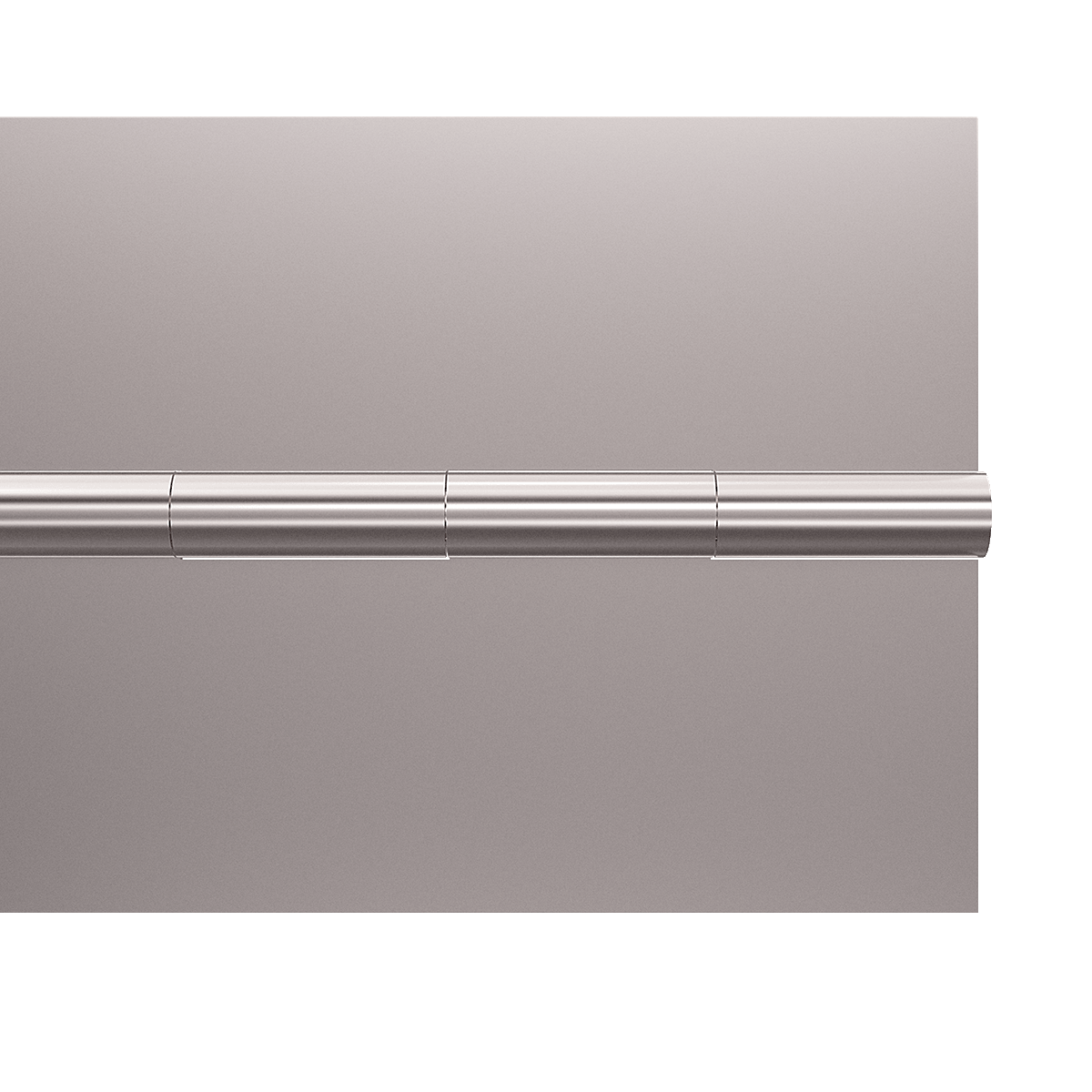 TCH 16 gauge, 3in Wide x 72in Long, stainless steel continuous hinge, Plain, 505-P0730183805, partial front view