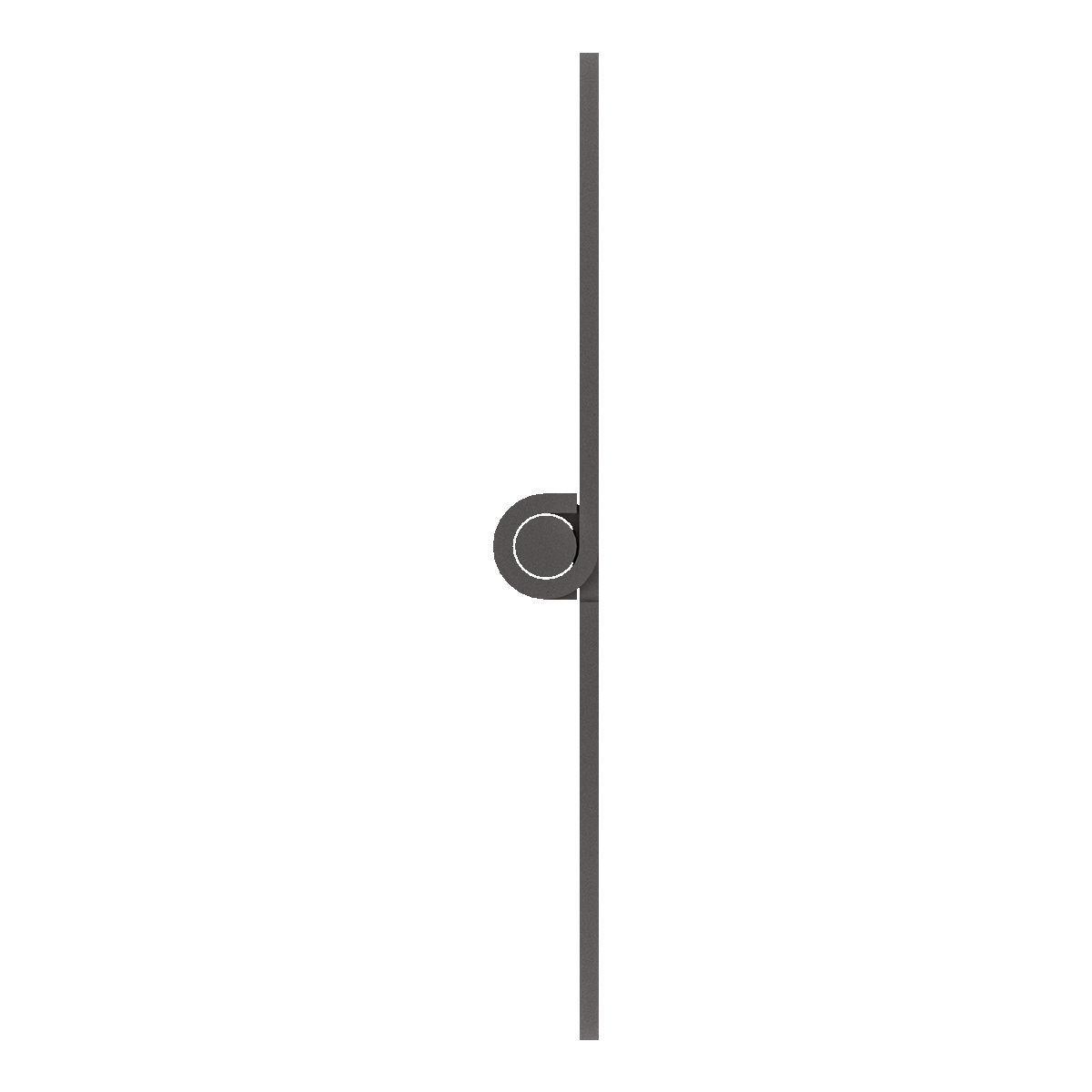 TCH 16 gauge, 3in Wide x 72in Long, stainless steel continuous hinge, Plain, 505-P0730183805, partial right view