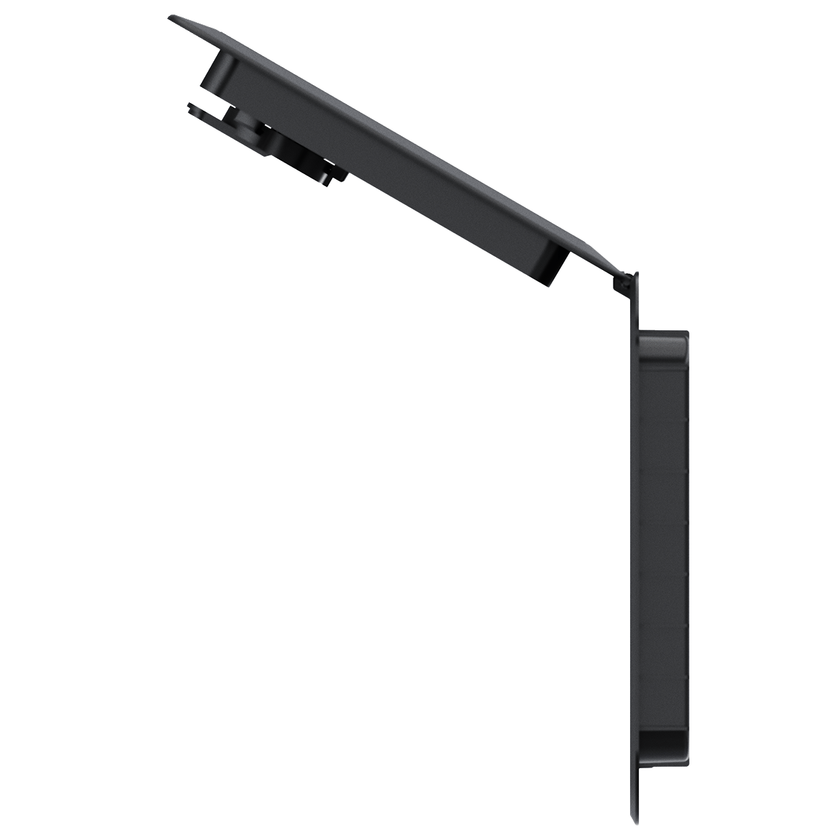 TCH watertight rectangular hatch, right side view with hatch open - 506-5001900