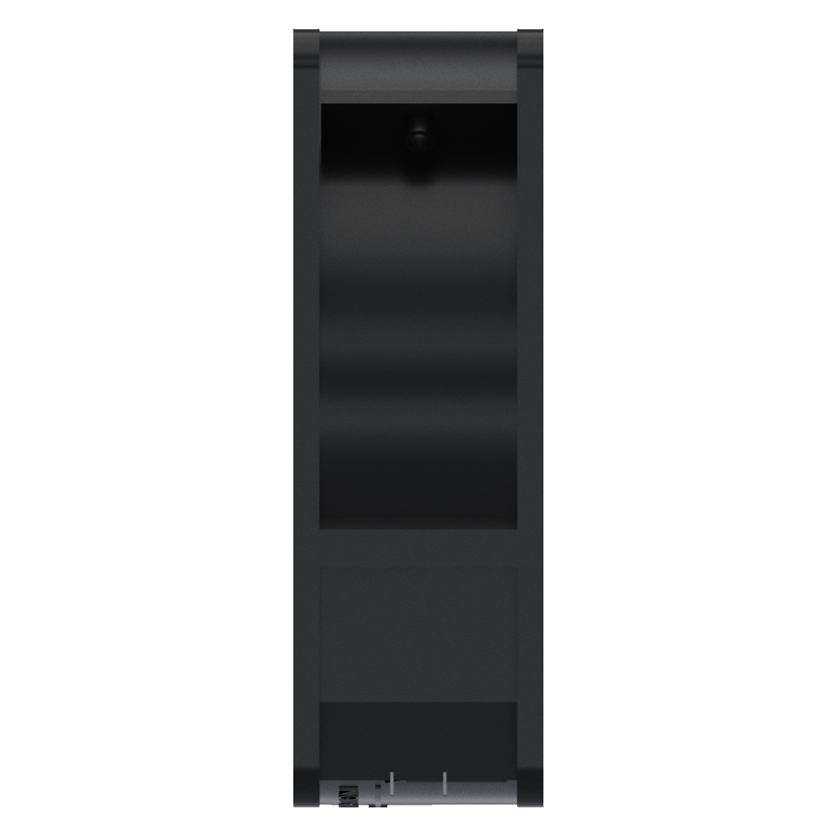 Cooltron 120mm x 120mm x 38mm low noise AC powered cooling fan, right  view