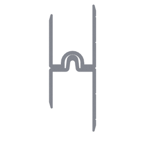 1/2" Aluminum Groove Extrusion, 10 Feet Length