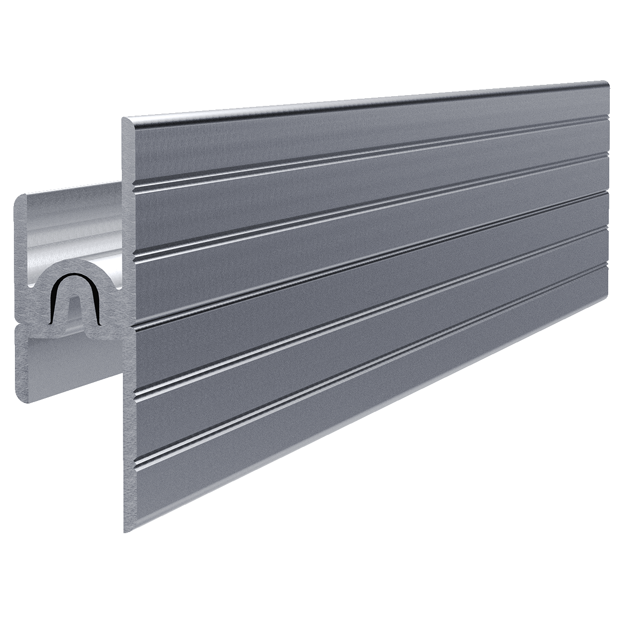 3/8" Aluminum Long Leg Tongue Extrusion, 10 Feet Length