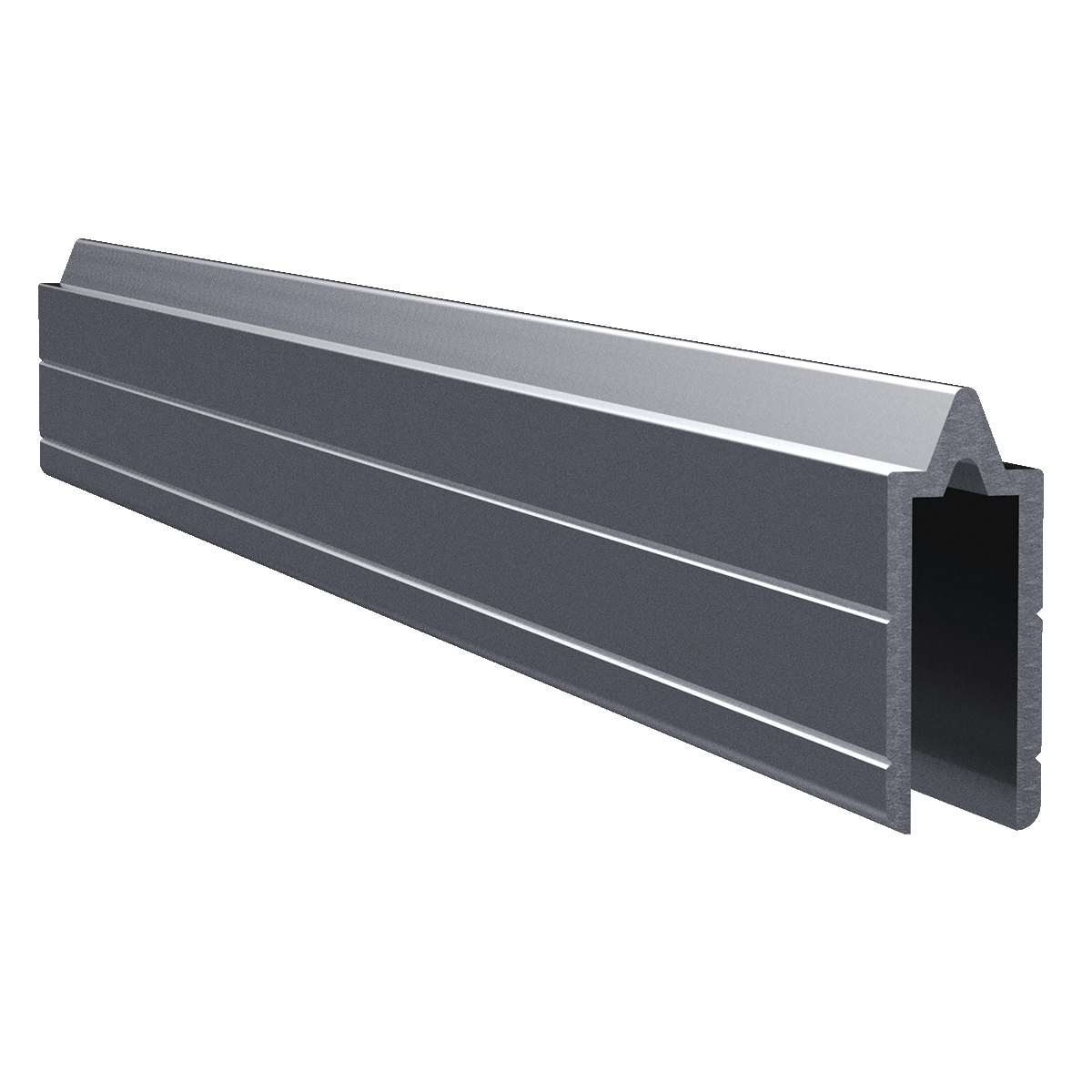 1/4&quot; Aluminum Long Leg Tongue Extrusion, 10 Feet Length