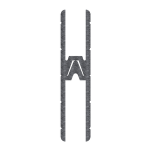 1/4" Aluminum Long Leg Groove Extrusion, 10 Feet Length