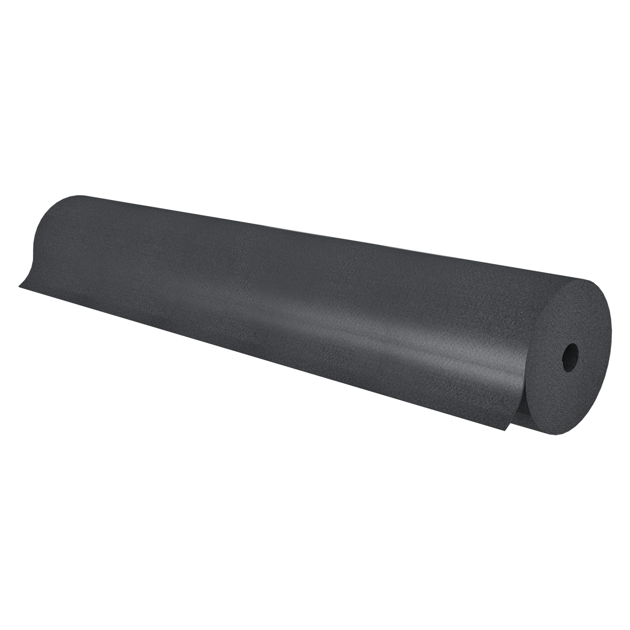 Roll of 72" wide gray non-woven carpet