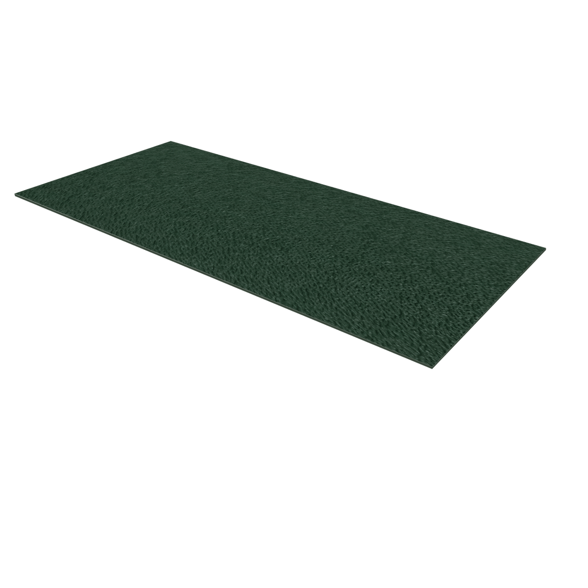 Textured dark green rectangular sheet